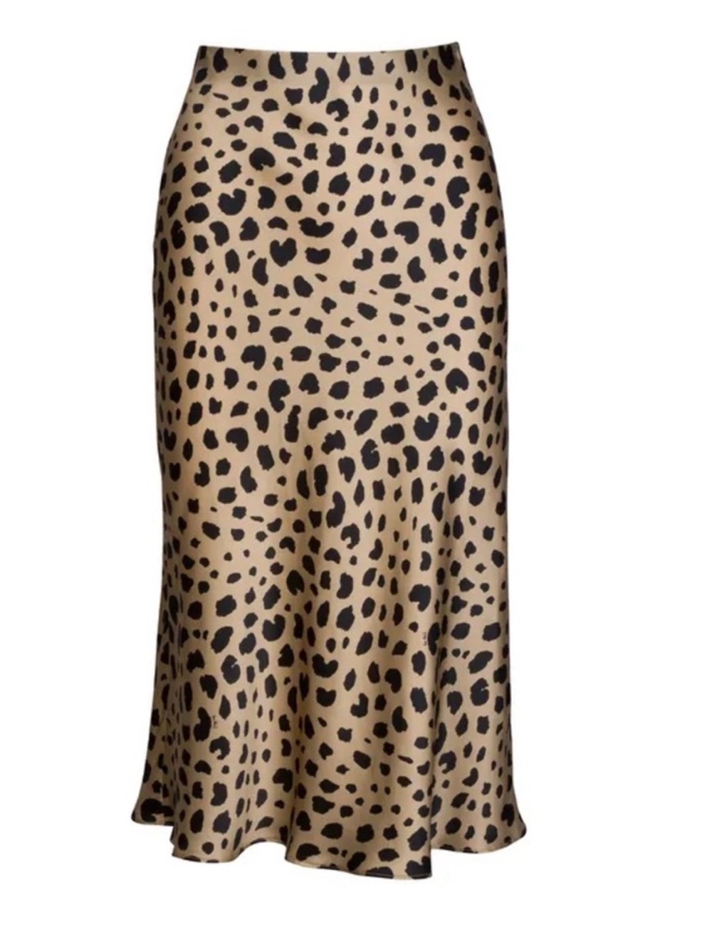 Realisation Par Naomi Silk Leopard Animal Print Slip Skirt size M